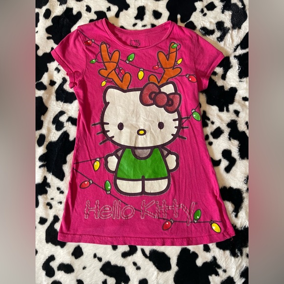 Hello Kitty Christmas Girls T-Shirt - Picture 4 of 7